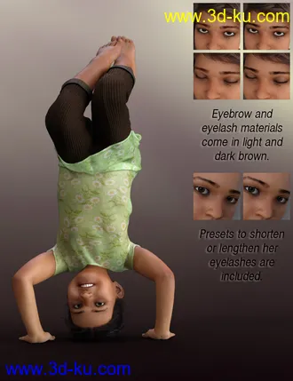 3D打印模型QX Little Chooli for Genesis 8 Female的图片