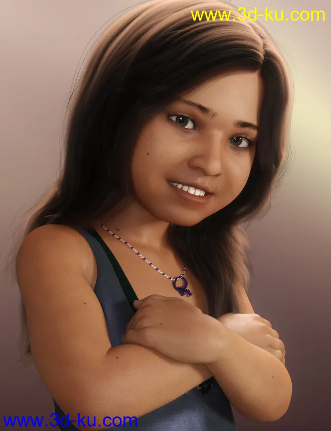 QX Little Chooli for Genesis 8 Female模型的图片5