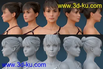 3D打印模型Ravna HD for Genesis 8 Female的图片