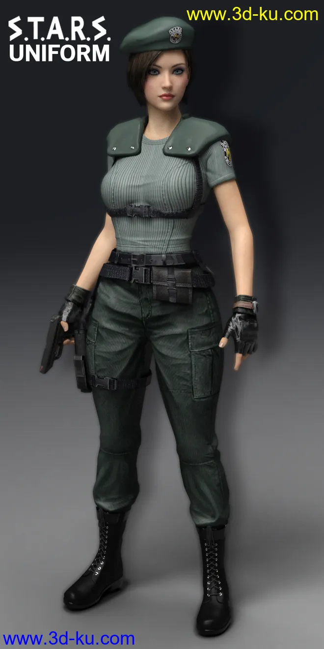 RE STARS Uniform Jill Valentine for G3F模型的图片1