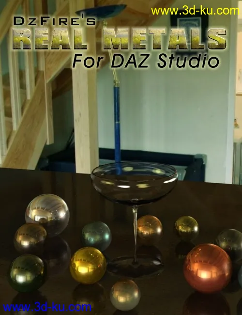 Real Metals for DAZ Studio模型的图片7