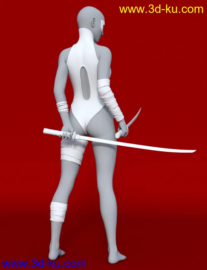 Red Silk Outfit for Genesis 8 Female(s)模型的图片6