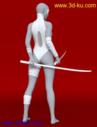 3D打印模型Red Silk Outfit for Genesis 8 Female(s)的图片