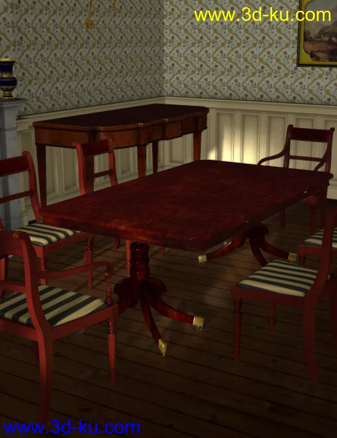 Regency Dining Furniture模型的图片1