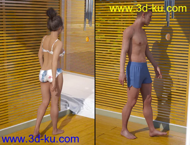 Relax At The Beach Poses模型的图片4