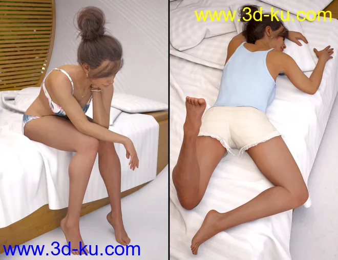 Relax At The Beach Poses模型的图片5