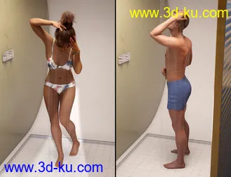 3D打印模型Relax At The Beach Poses的图片