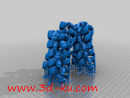 3D打印模型蛋白质结构的图片