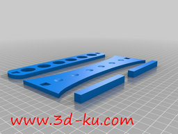 3D打印模型6孔试管架的图片