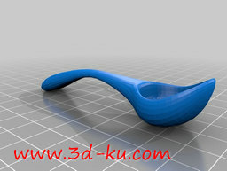 3D打印模型一个浅层的小勺子可以的图片