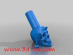 3D打印模型头骨水管的图片