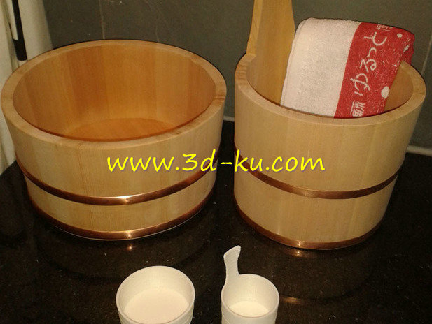 微型温泉桶模型的图片1