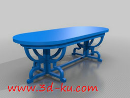 3D打印模型小的桌台，桌腿的设计的图片