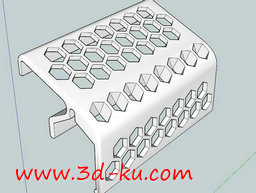 3D打印模型散热器盖的图片