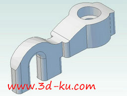 3D打印模型卡尺的拇指滚钩的图片