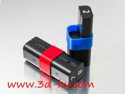 3D打印模型电池管的图片