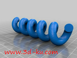 3D打印模型不同形状的螺旋的图片
