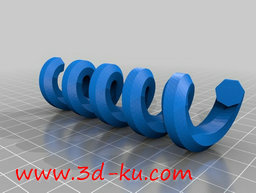 3D打印模型不同形状的螺旋的图片