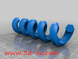 3D打印模型不同形状的螺旋的图片