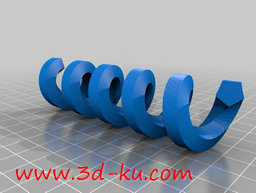 3D打印模型不同形状的螺旋的图片