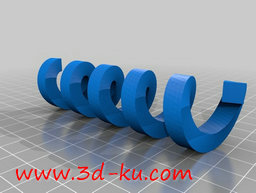 3D打印模型不同形状的螺旋的图片