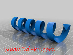 3D打印模型不同形状的螺旋的图片