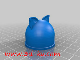 3D打印模型塑料瓶的螺旋帽的图片