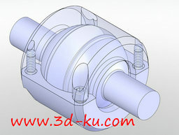 3D打印模型枢轴接头的图片