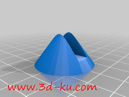 3D打印模型简单的零件套脚的图片