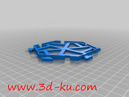 3D打印模型六角砖型磁铁的图片