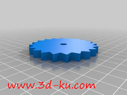 3D打印模型粉色齿轮的图片