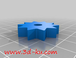 3D打印模型粉色齿轮的图片