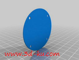 3D打印模型百分表的背板的图片