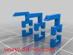 3D打印模型液晶屏垫支架的图片