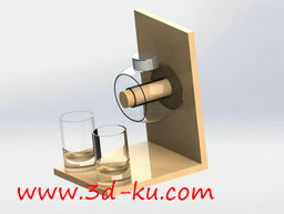 3D打印模型白兰地酒的试剂盒的图片