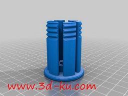 3D打印模型旋转可堆放储存箱的图片
