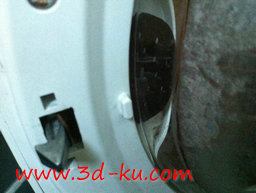 3D打印模型洗衣机闩锁手柄的图片