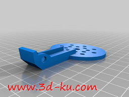 3D打印模型洗衣机闩锁手柄的图片