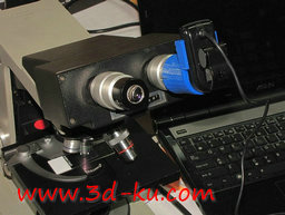 3D打印模型实现显微镜拍摄视频的图片