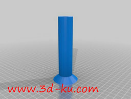 3D打印模型后方阀芯主轴的图片