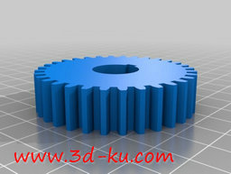 3D打印模型车床变速齿轮组的图片