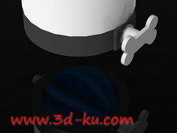 3D打印模型宠物食物给料机的图片