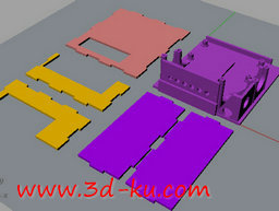 3D打印模型电路板盒的图片