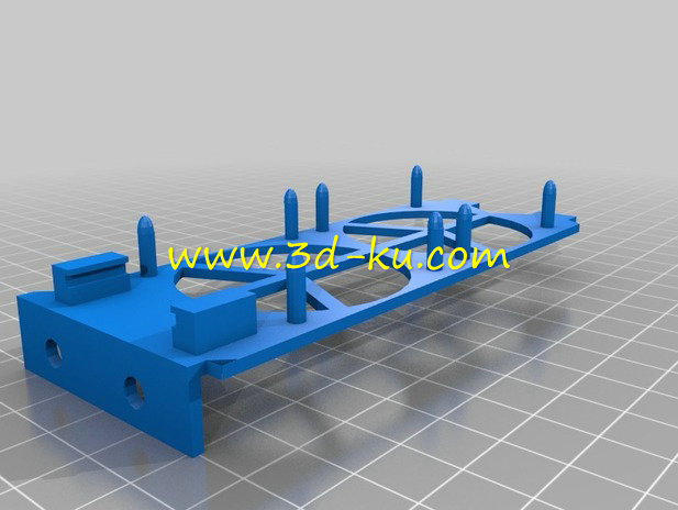 双风扇冷却器架子模型的图片1