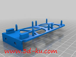 3D打印模型双风扇冷却器架子的图片