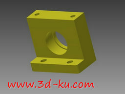 3D打印模型轴承安装板的图片