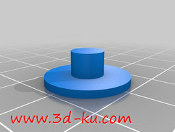 3D打印模型打印机色带旋钮的图片