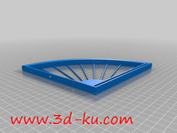3D打印模型自行车前轮搁板支架的图片