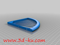 3D打印模型自行车前轮搁板支架的图片