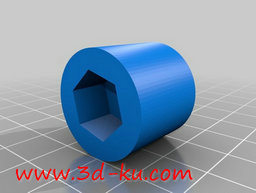 3D打印模型取编码器的压装适配器的图片